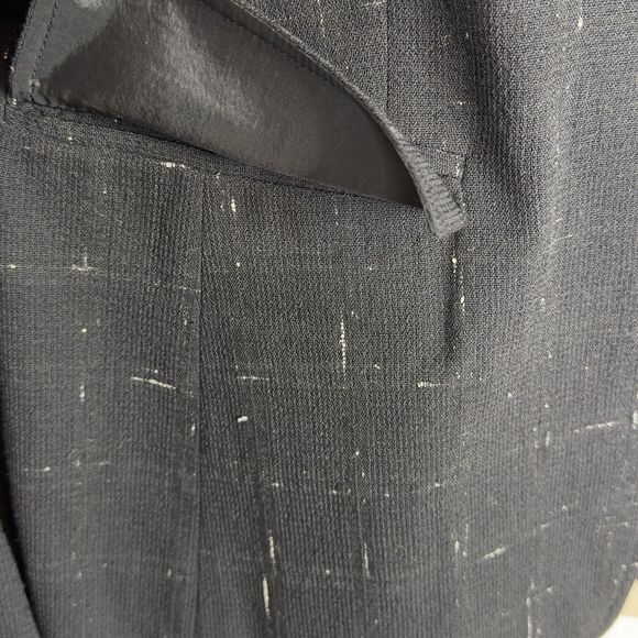 Lafayette 148 New York Wool Silk Blazer Jacket Black Size 8 Career Classic - Picture 4 of 14